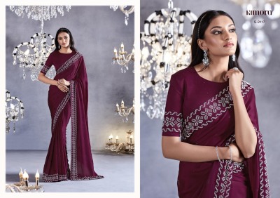 Kimora by zarkan Beautifully Designed Party Wear Collection saree catalogue at wholesale price sarees catalogs