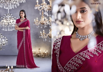 Kimora by zarkan Beautifully Designed Party Wear Collection saree catalogue at wholesale price sarees catalogs