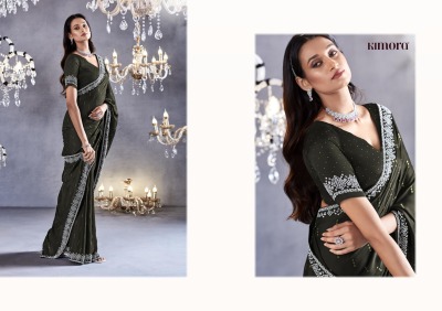 Kimora by zarkan Beautifully Designed Party Wear Collection saree catalogue at wholesale price sarees catalogs
