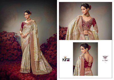Kira Keshva Silk  Pure Sattin Based Fancy Saree Collection  sarees catalogs