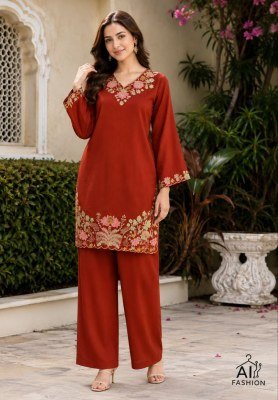 Kitty Party Rayon Co-Ord Set with Long Sleeve Top & Palazzo wholesale catalogs
