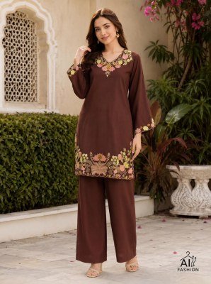 Kitty Party Rayon Co-Ord Set with Long Sleeve Top & Palazzo co ord set catalogs