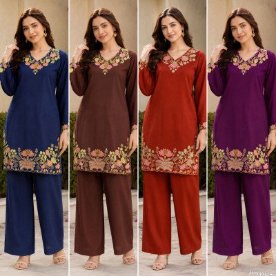 Kitty Party Rayon Co-Ord Set with Long Sleeve Top & Palazzo co ord set catalogs