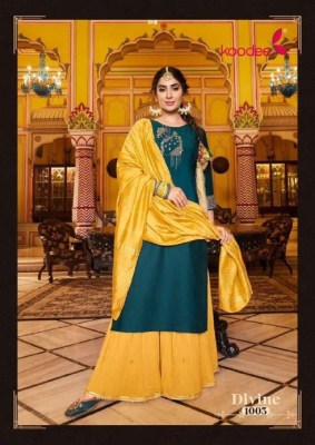 Koodee presents divine traditionl style Kurti pants with dupatta catalogue buy wholesale price in India  Amavi