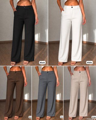 Korean Style Premium Stretchable High Waist Pants 5 Colour Combo Set bottom wear catalogs