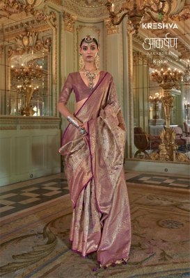 Kreshva Aakarshan Pure P.V. Tissue Dharmavaram Silk Weaving Suit sarees catalogs