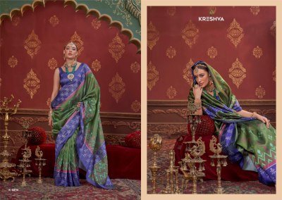 Kreshva Kalki Series 4494 To 4505 Pc Silk Ikkat Designer Saree Wholesaler  sarees catalogs