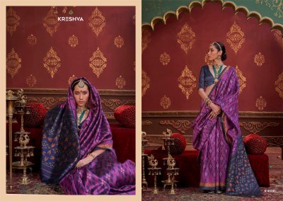 Kreshva Kalki Series 4494 To 4505 Pc Silk Ikkat Designer Saree Wholesaler  sarees catalogs