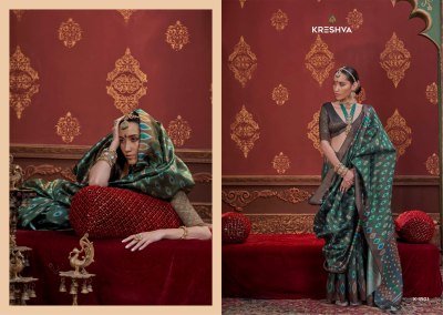 Kreshva Kalki Series 4494 To 4505 Pc Silk Ikkat Designer Saree Wholesaler  sarees catalogs