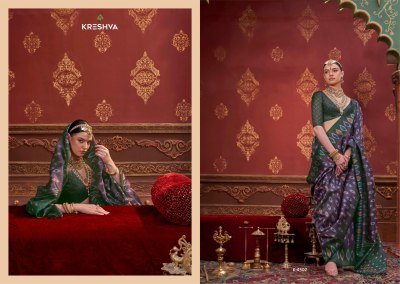 Kreshva Kalki Series 4494 To 4505 Pc Silk Ikkat Designer Saree Wholesaler  sarees catalogs