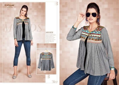 Krishriyaa Fashion Maxim Vol 3 Western short top Kurti catalogue wholesaler  kurtis catalogs