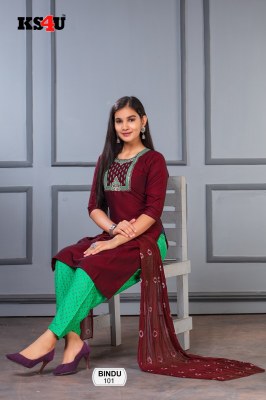 Ks4u Ahmedabad by bindu girl patiyala readymade salwar kameez catalogue at affordable rate  kurtis catalogs