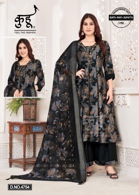 Kuhoo Fashion Presents New 3Psc Readymade Kurti Pant Dupatta set collection  Amavi