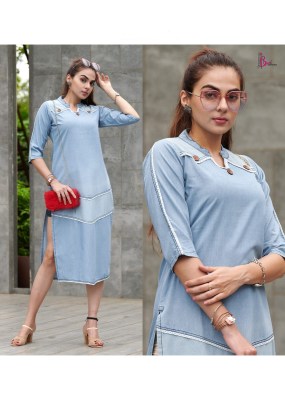 Kumb Capture 6 by Seriema Exclusive cotton denim with aari hand work kurti catalogue at affordable rate kurtis catalogs