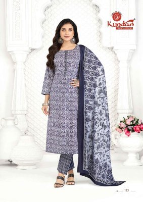 Kundan Aaradhya Vol 1 Pure Cotton Printed Kurti Pant And Dupatta Set readymade suit catalogs
