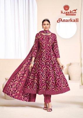 Kundan Anarkali Vol 1 Heavy Cotton Printed Anarkali Kurti Set readymade suit catalogs
