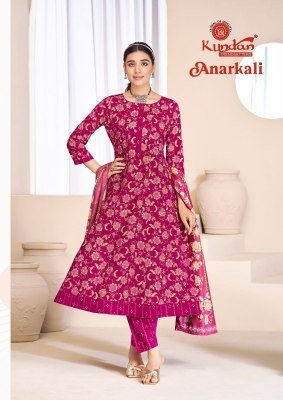 Kundan Anarkali Vol 1 Heavy Cotton Printed Anarkali Kurti Set readymade suit catalogs