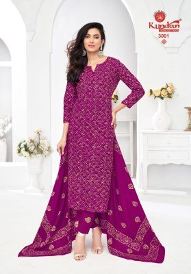 Kundan Batik Vol 3 Elegant Pure Cotton Batik Print Kurti with Coordinated Pant And Dupatta Wholes kurtis catalogs
