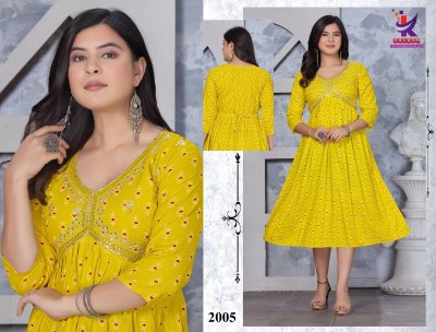 Kurta catalog by Silver shines Printed  Aaliya cut Flared Kurta at wholesale price kurtis catalogs
