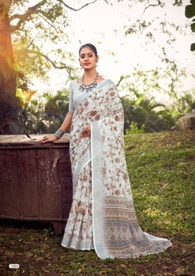 L T Fashion Vidhya Vol 2 Shimmer Weave Silver Heritage SaSilver Auraree Linen Cotton  Catalague Wholesale  sarees catalogs