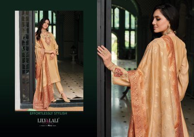 LILY And LALI Mahek e Vastra Designer Embroidered Viscose Suit with Lace Pant And Jacquard Dupatta Wholesale kurtis catalogs
