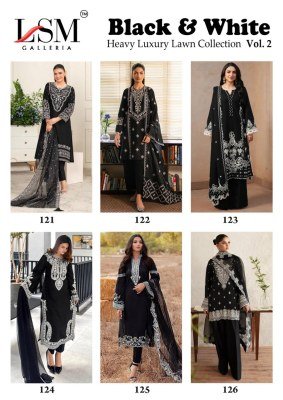 LSM Black & White Vol-2 Karachi Pure Cotton Dress Material dress material catalogs