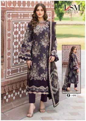 LSM Galleria Firdous Queen Vol 15 Exclusive Heavy Lawn Suit Set  Pure Lawn Top And Bottom, Pure Cotton Dupatta Wholesale kurtis catalogs