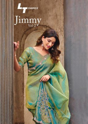 LT Fashion Jimmy Vol-02 PN Cloud Fancy Embroidery Saree Collection 