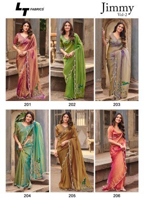 LT Fashion Jimmy Vol-02 PN Cloud Fancy Embroidery Saree Collection sarees catalogs