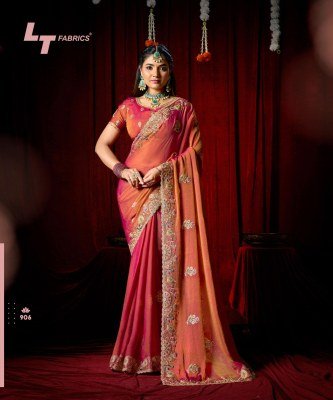 LT Fashion Jimmy Vol-09 PN Cloud Fancy Embroidery Saree Collection sarees catalogs