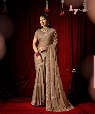 LT Fashion Jimmy Vol-09 PN Cloud Fancy Embroidery Saree Collection sarees catalogs