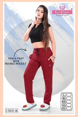 La fairy by D No 1565 present womans comfortable track pant catalogue with double pocket at wholesale price bottom wear catalogs