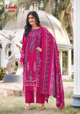 Laado Innayat Vol 2 Karachi Pure Cotton Readymade Kurti Pant with Dupatta Set kurti pant with dupatta Catalogs