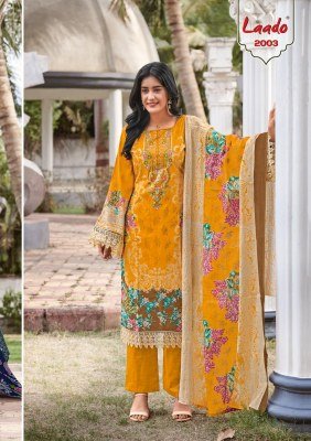 Laado Innayat Vol 2 Karachi Pure Cotton Readymade Kurti Pant with Dupatta Set kurti pant with dupatta Catalogs