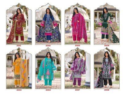 Laado Innayat Vol 2 Karachi Pure Cotton Readymade Kurti Pant with Dupatta Set kurti pant with dupatta Catalogs
