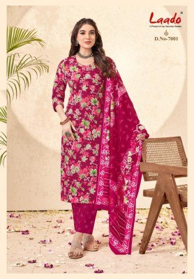Laado Nargis Vol-7 Pure Cotton Printed Kurti Pant with Dupatta Set kurti pant with dupatta Catalogs
