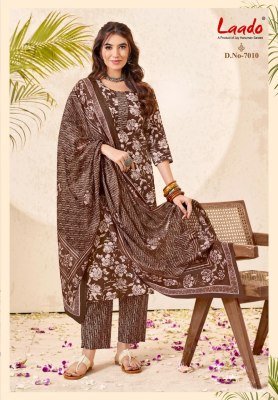 Laado Nargis Vol-7 Pure Cotton Printed Kurti Pant with Dupatta Set kurti pant with dupatta Catalogs