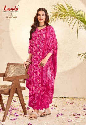 Laado Nargis Vol-7 Pure Cotton Printed Kurti Pant with Dupatta Set kurti pant with dupatta Catalogs