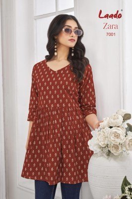 Laado Zara VOL 07 Ready Made Cotton Tunic  Top Wholesale kurtis catalogs