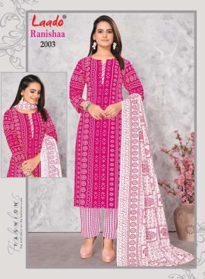 Laado new Ranishaa vol 2  pure cotton Jaipuri Pant Style ready made suits wholesaler price Surat  Amavi