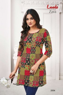 Laado presnet Zara Vol 2 Readymade cotton printed Short Tops catalog at low rate western wear catalogs