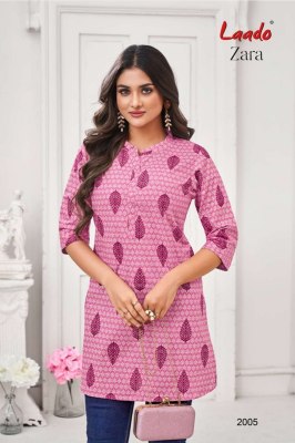Laado presnet Zara Vol 2 Readymade cotton printed Short Tops catalog at low rate western wear catalogs