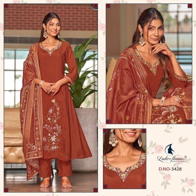 Ladies Flavour Mull Chanderi Kurti Pant with Digital Print Dupatta kurti pant with dupatta Catalogs