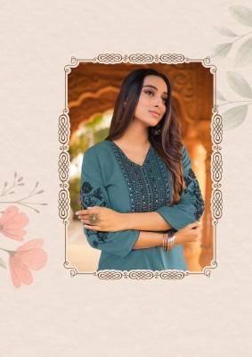 Ladlee by kadlee Heavy reyon Thread Hand work Suit at amavi expo kurtis catalogs