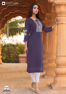 Ladlee by kadlee Heavy reyon Thread Hand work Suit at amavi expo kurtis catalogs