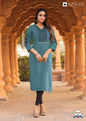 Ladlee by kadlee Heavy reyon Thread Hand work Suit at amavi expo kurtis catalogs