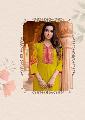 Ladlee by kadlee Heavy reyon Thread Hand work Suit at amavi expo kurtis catalogs