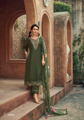 Lady Leela Gulmohar Viscose Silk Kurti Pant with Digital Organza Dupatta readymade suit catalogs
