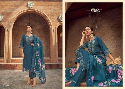 Lady Leela Gulmohar Viscose Silk Kurti Pant with Digital Organza Dupatta readymade suit catalogs