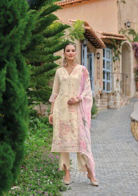 Lady Leela Inaya 3 Designer Organza Kurti Set with Hand Embroidery  Viscose Silk Pants And Organaza Printed Dupatta Wholesale kurtis catalogs